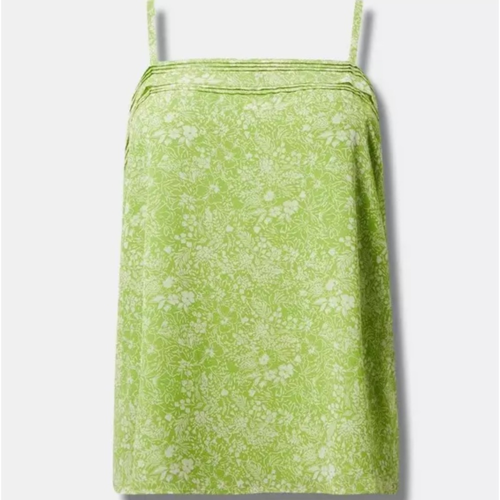 Torrid Floral Greenery Square Neck Chiffon Cami - Picture 9 of 9